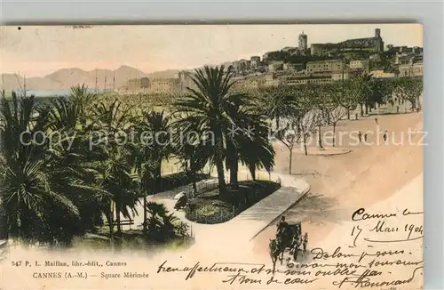 AK / Ansichtskarte Cannes_Alpes Maritimes Square Merimee Cannes Alpes Maritimes Kat. Cannes