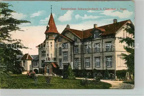 AK / Ansichtskarte Clausthal Zellerfeld Sanatorium Schwarzenbach Clausthal Zellerfeld Kat. Clausthal Zellerfeld