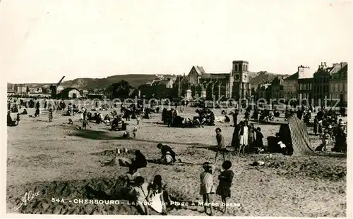 AK / Ansichtskarte Cherbourg_Octeville_Basse_Normandie Strand Cherbourg_Octeville Kat. Cherbourg Octeville