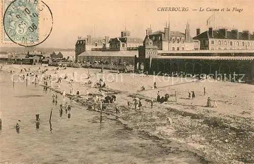 AK / Ansichtskarte Cherbourg_Octeville_Basse_Normandie Casino Plage Cherbourg_Octeville Kat. Cherbourg Octeville