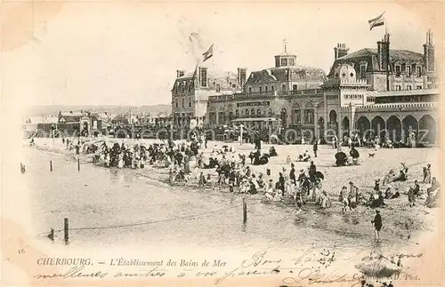 AK / Ansichtskarte Cherbourg_Octeville_Basse_Normandie Etablissement des Bains de Mer Cherbourg_Octeville Kat. Cherbourg Octeville