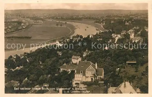 AK / Ansichtskarte Bad_Weisser_Hirsch Blick vom Louisenhof  Bad_Weisser_Hirsch Kat. Dresden_Elbe