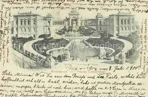 AK / Ansichtskarte Marseille_Bouches du Rhone Palais Longchamp Marseille