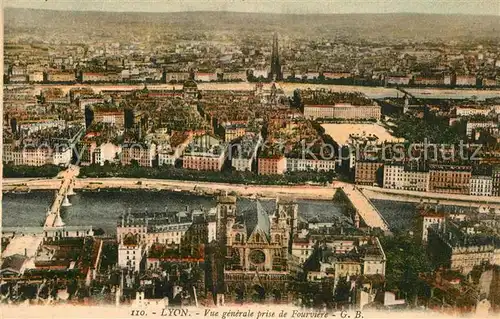 AK / Ansichtskarte Lyon_France Panorama Lyon France Kat. Lyon
