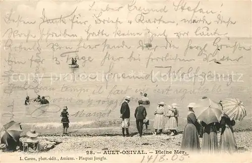 AK / Ansichtskarte Ault_Somme Onival Pleine Mer Ault_Somme Kat. Ault_Onival