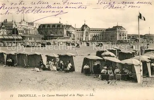 AK / Ansichtskarte Trouville_Havre Casino Municipal Plage Trouville_Havre Kat. Trouville