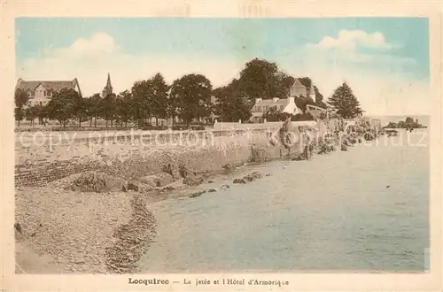 AK / Ansichtskarte Locquirec Jetee Hotel Armorique Locquirec Kat. Locquirec