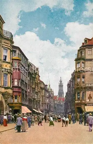 AK / Ansichtskarte Dresden Schlossstrasse Kuenstlerkarte Dresden Kat. Dresden_Elbe