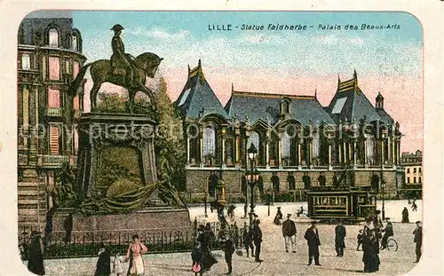 AK / Ansichtskarte Lille_Nord Statue Faidherbe Palais des Beaux Arts Lille_Nord Kat. Lille