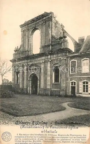 AK / Ansichtskarte Abbaye_d_Aulne Facade exterieure de lancienne eglise abbatiale Abbaye_d_Aulne Kat. 