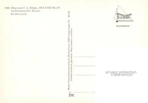 AK / Ansichtskarte Oberstdorf Kirchstrasse  Oberstdorf Kat. Oberstdorf