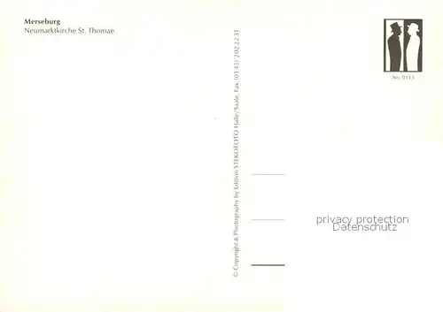 AK / Ansichtskarte Merseburg_Saale Neumarktkirche St. Thomae  Merseburg_Saale Kat. Merseburg