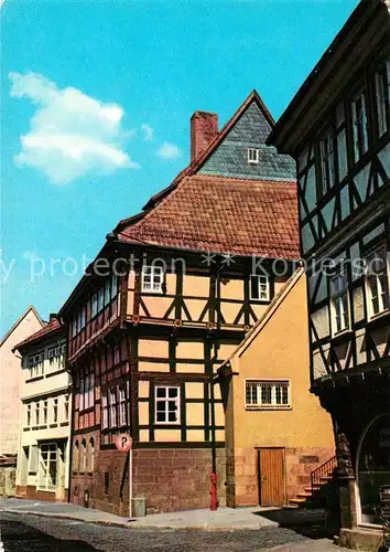 AK / Ansichtskarte Nordhausen_Thueringen Barfuesserstrasse 6 Fachwerkhaus  Nordhausen Thueringen Kat. Nordhausen_Harz