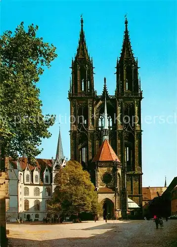 AK / Ansichtskarte Meissen_Elbe_Sachsen Dom Westtuerme Meissen_Elbe_Sachsen Kat. Meissen