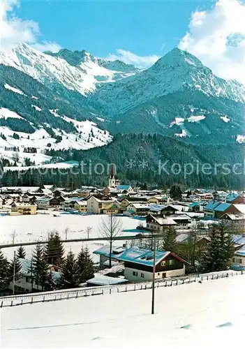 AK / Ansichtskarte Fischen_Allgaeu Entschenkopf Nebelhorn Rubihorn  Fischen Allgaeu Kat. Fischen i.Allgaeu