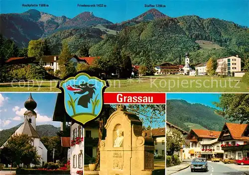 AK / Ansichtskarte Grassau_Chiemgau Hochplatte Friedensrath Staffen Grassau Chiemgau Kat. Grassau