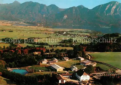 AK / Ansichtskarte Grossweil Freilichtmuseum Glentleiten Eingangsbau Einfirsthoefen Fliegeraufnahme Grossweil Kat. Grossweil