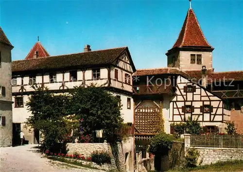 AK / Ansichtskarte Harburg_Schwaben Inneres Schlosstor Fallgatter Harburg Schwaben Kat. Harburg (Schwaben)