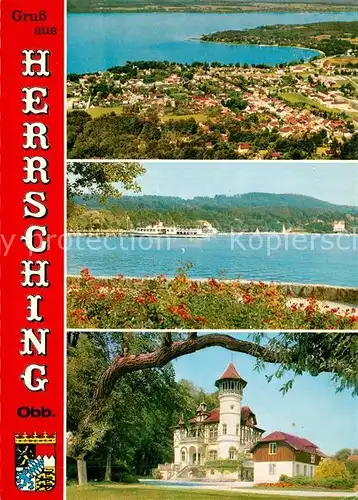 AK / Ansichtskarte Herrsching_Ammersee Fliegeraufnahme Herrsching Ammersee Kat. Herrsching a.Ammersee