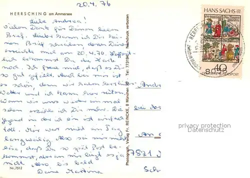 AK / Ansichtskarte Herrsching_Ammersee  Herrsching Ammersee Kat. Herrsching a.Ammersee