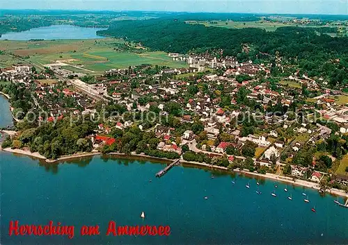 AK / Ansichtskarte Herrsching_Ammersee Fliegeraufnahme Herrsching Ammersee Kat. Herrsching a.Ammersee