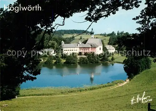 AK / Ansichtskarte Anger_Chiemgau Kloster Hoeglwoerth Anger Chiemgau