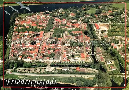 AK / Ansichtskarte Friedrichstadt_Eider Fliegeraufnahme Friedrichstadt_Eider Kat. Friedrichstadt