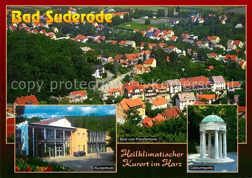 AK / Ansichtskarte Bad_Suderode Panorama Blick vom Preussenturm Kurzentrum Calziumquelle Bad_Suderode Kat. Bad Suderode