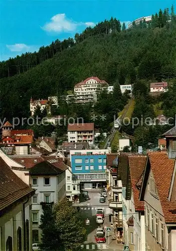 AK / Ansichtskarte Bad_Wildbad Bergbahn mit Sommerberg Bad_Wildbad Kat. Bad Wildbad