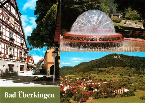 AK / Ansichtskarte Bad_ueberkingen Altstadt Fachwerkhaus Mineralbrunnen Landschaftspanorama Bad_ueberkingen Kat. Bad ueberkingen