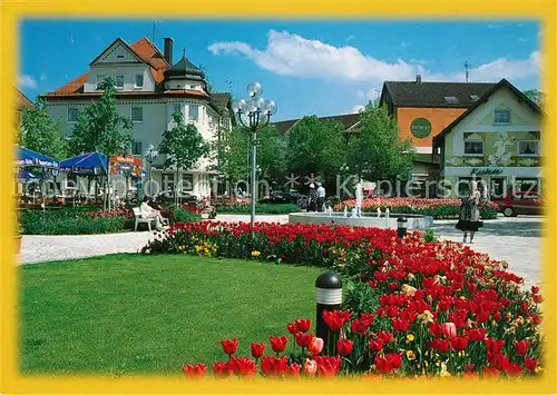 AK / Ansichtskarte Bad_Woerishofen Leusser Platz Blumenbeet Bad_Woerishofen Kat. Bad Woerishofen