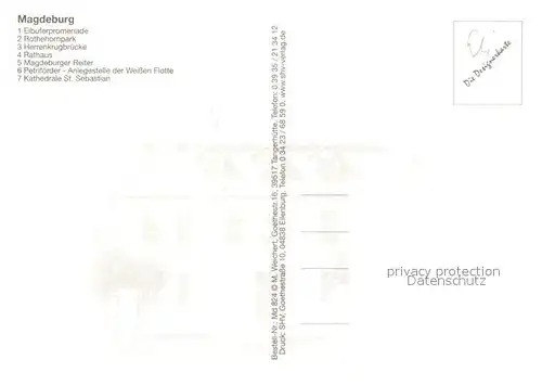 AK / Ansichtskarte Magdeburg Elbufer Promenade Rothehornpark Herrenkrugbruecke Rathaus Magdeburger Reiter Petrifoerder Anlegestelle Weisse Flotte Kathedrale Magdeburg Kat. Magdeburg