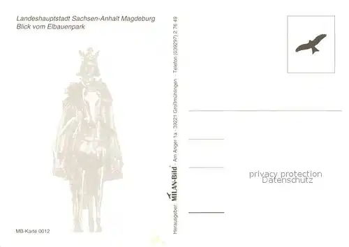 AK / Ansichtskarte Magdeburg Blick vom Elbauenpark Magdeburg Kat. Magdeburg