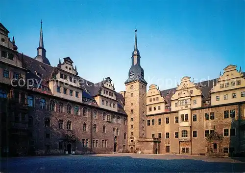 AK / Ansichtskarte Merseburg_Saale Schlosshof Merseburg_Saale Kat. Merseburg