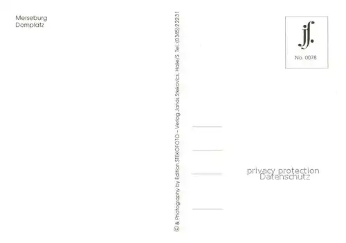 AK / Ansichtskarte Merseburg_Saale Domplatz Merseburg_Saale Kat. Merseburg