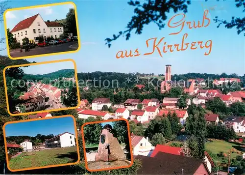 AK / Ansichtskarte Kirrberg_Homburg_Saar Teilansichten Denkmal Ortsansicht mit Kirche Kirrberg_Homburg_Saar Kat. Homburg