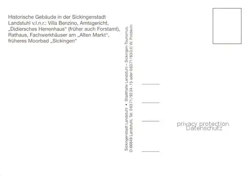 AK / Ansichtskarte Landstuhl Historische Gebaeude Sickingenstadt Landstuhl Kat. Landstuhl