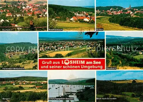 AK / Ansichtskarte Losheim_See Feriengebiet Saar Mosel Hochwald und Umgebung Losheim See Kat. Losheim