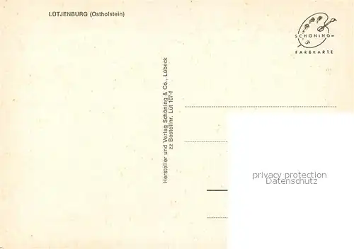 AK / Ansichtskarte Luetjenburg_Holstein Ortsansicht mit Kirche Blumenbeet Luetjenburg_Holstein Kat. Luetjenburg