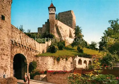 AK / Ansichtskarte Bad_Wimpfen Unteres Stadttor Nuernberger Tuermchen Roter Turm Bad_Wimpfen