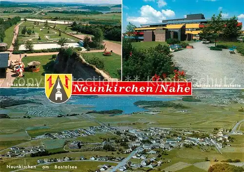 AK / Ansichtskarte Neunkirchen_Nohfelden Freizeitpark Caritas Heimstaette Luftkurort am Bostalsee Fliegeraufnahme 