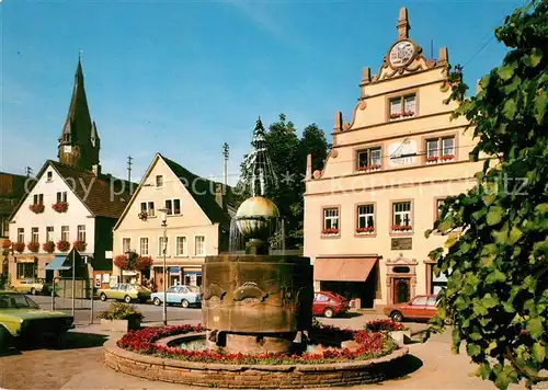 AK / Ansichtskarte Ottweiler Schlossplatz Brunnen Turm Ottweiler Kat. Ottweiler