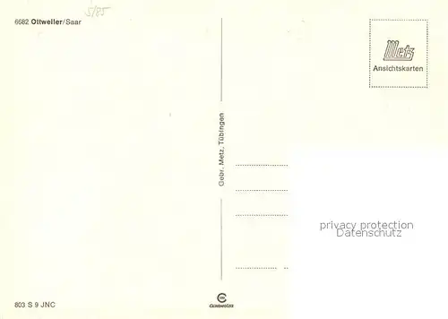 AK / Ansichtskarte Ottweiler Hauptstrasse Marktplatz turm Brunnen Ottweiler Kat. Ottweiler