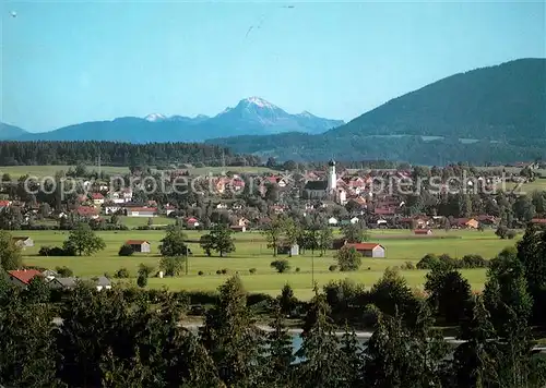 AK / Ansichtskarte Koenigsdorf_Oberbayern Gesamtansicht mit Alpenpanorama Koenigsdorf Oberbayern Kat. Koenigsdorf