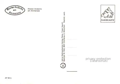 AK / Ansichtskarte Andechs Kloster am Ammersee Andechs Kat. Andechs