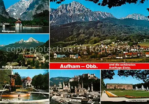 AK / Ansichtskarte Aufham_Anger und die schoensten Ausflugsziele Alpenpanorama Aufham Anger Kat. Anger