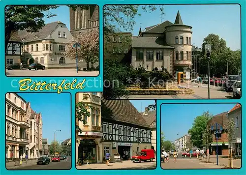 AK / Ansichtskarte Bitterfeld Kreismuseum Hotel Central Bismarckstrasse Stadtapotheke Burgstrasse Bitterfeld Kat. Bitterfeld