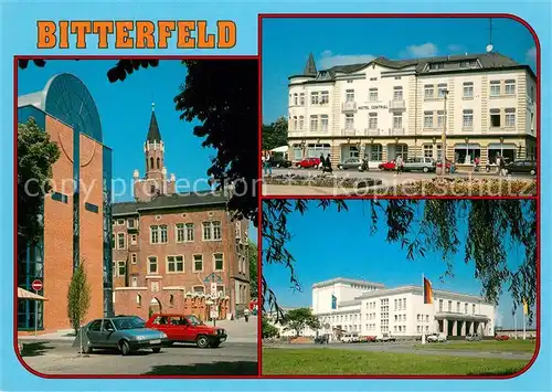 AK / Ansichtskarte Bitterfeld Neues und altes Rathaus Hotel Central Kulturpalast Bitterfeld Kat. Bitterfeld