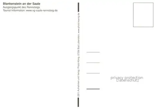 AK / Ansichtskarte Blankenstein_Saale Wanderparadies am Ausgangspunkt des Rennsteigs Gedenkstein Wegweiser Blankenstein_Saale Kat. Blankenstein Saale
