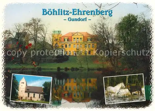 AK / Ansichtskarte Boehlitz Ehrenberg Gut Schloss Gundorf Kirche Reiterhof Boehlitz Ehrenberg Kat. Leipzig